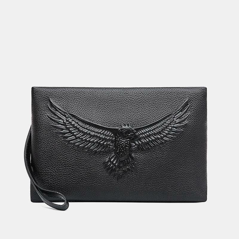 Pochette en cuir homme