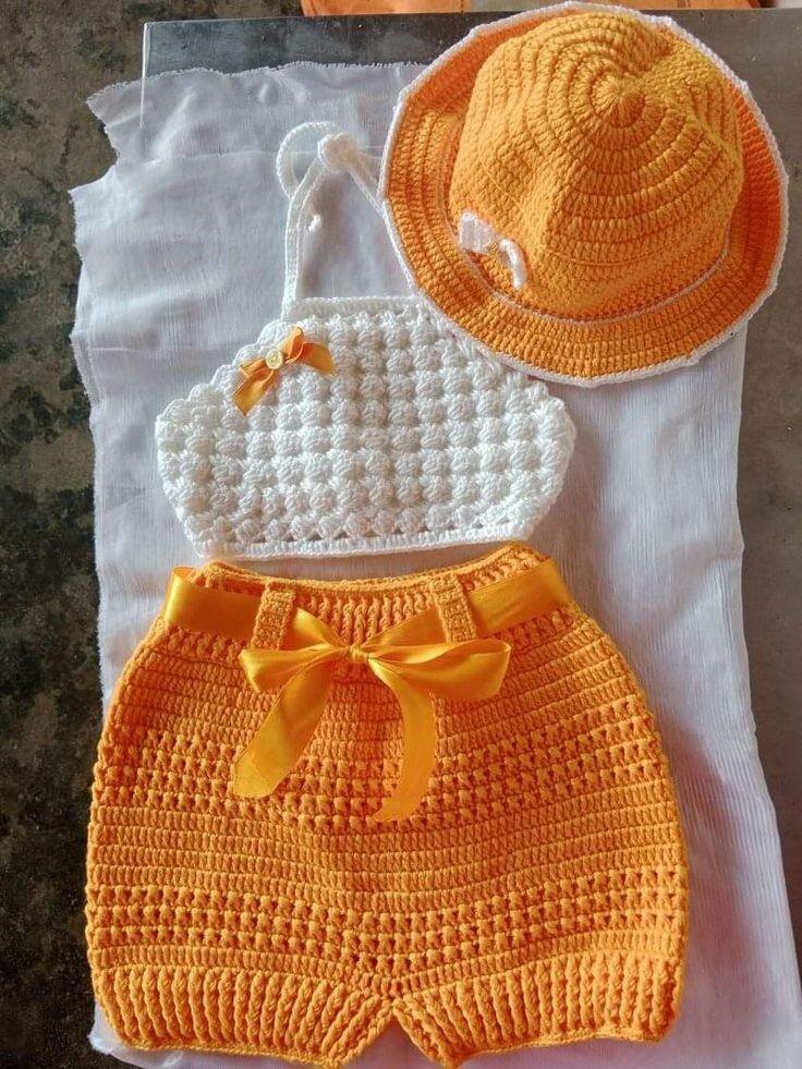 Ensemble crochet bébé été
