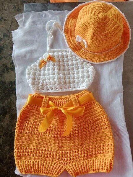 Ensemble crochet bébé été