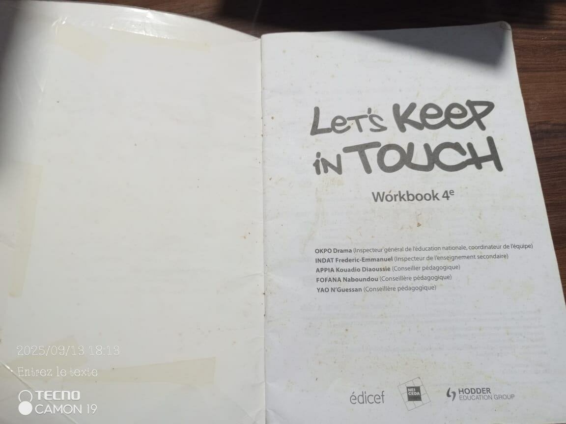Let's Keep in Touch Workbook 4e