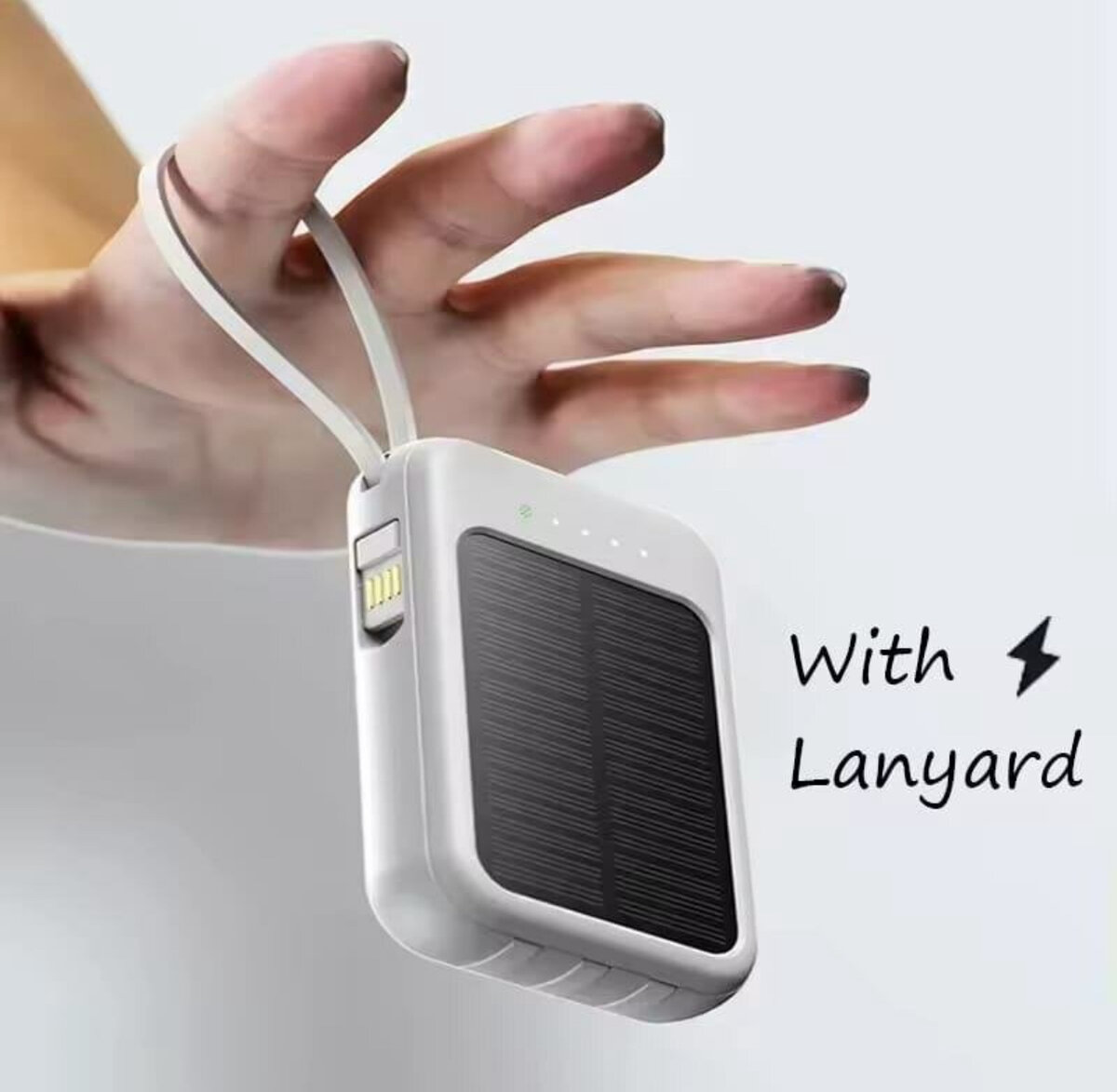 Solar Power Bank with LED