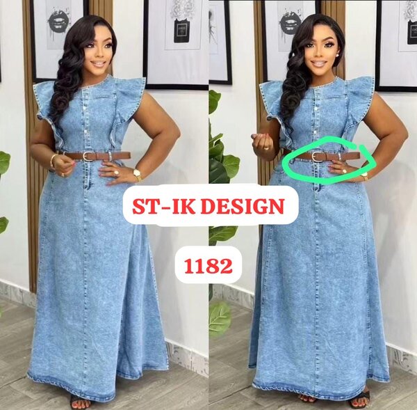 Robe en denim élégante