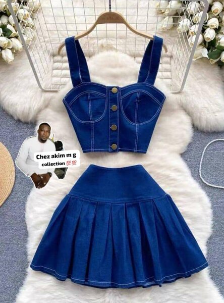 Mini jupe et haut sauté S