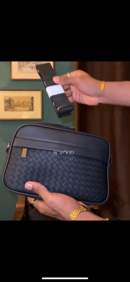 Sacoche Bandoulière Tressée Homme