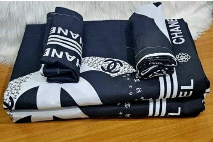 100% cotton sheets with print. Double size 