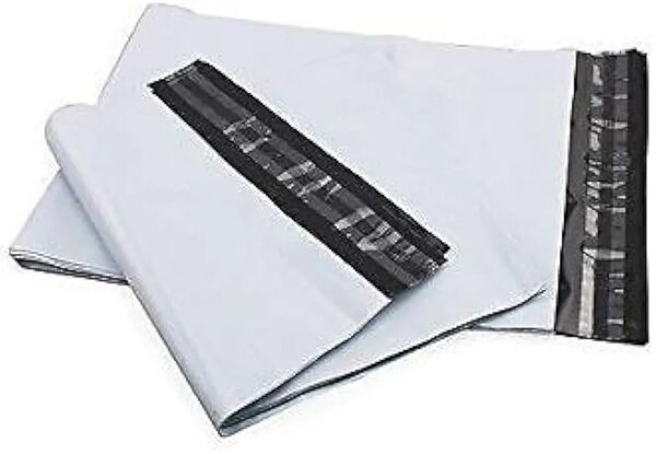 Tamper Proof Plastic Courier Bag (20x24, White) Pack of 100