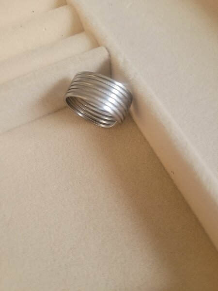 Anneau en argent massif éclatant