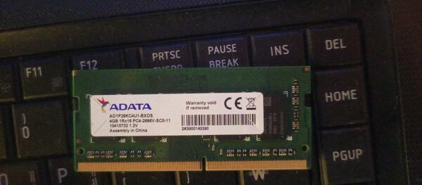 4 Gigabyte Adata DDR4 Laptop RAM