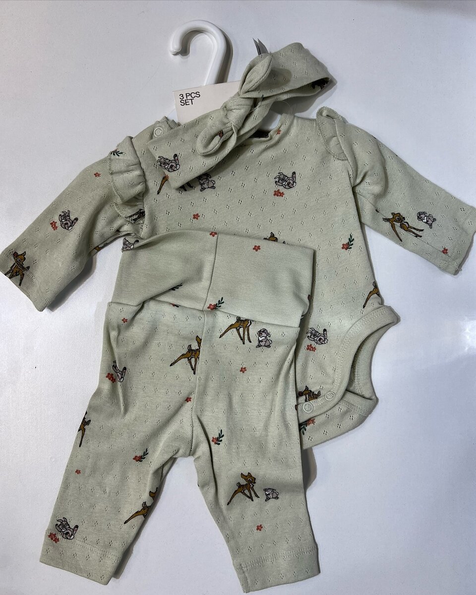 тройки для новорождённых от бренда H&M