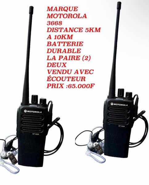 Talkie-walkie Motorola 5KM à 10KM original