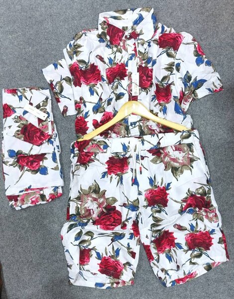 Ensemble chemise et short floral