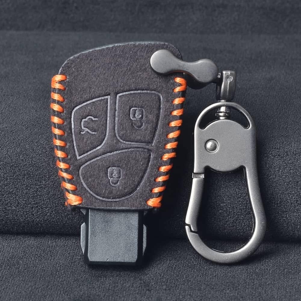 Étui de clé voiture en cuir