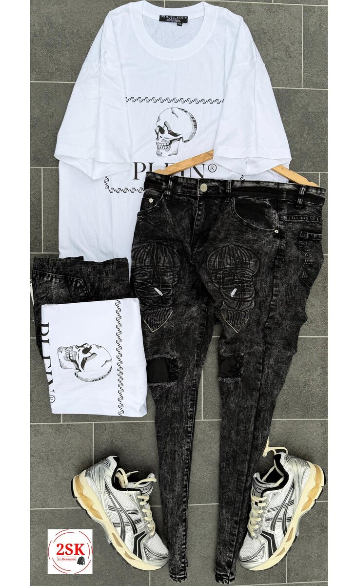 Ensemble T-shirt et Jeans Hommes