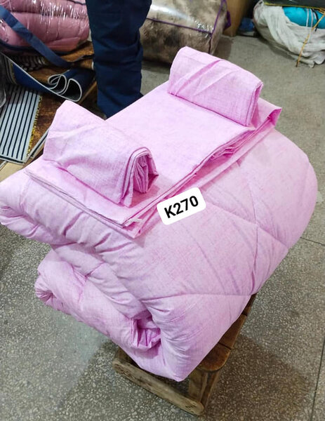 1 Duvet ,2 pillow cases and 1 flat sheet pink