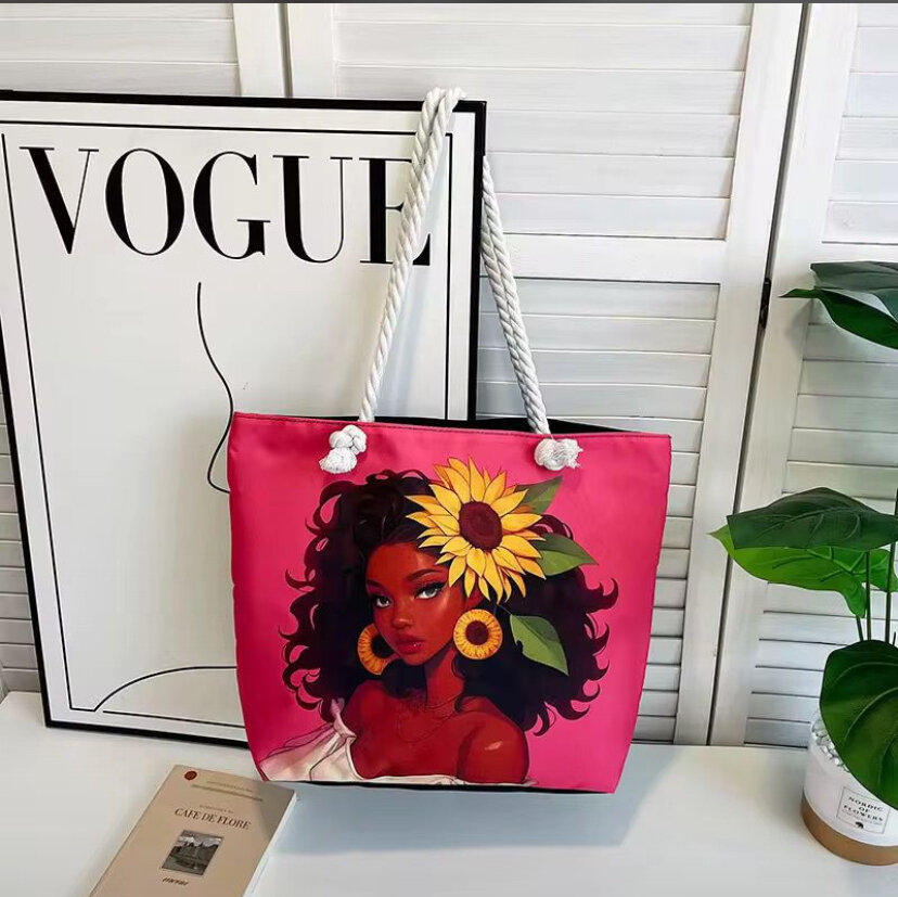 Sac cabas avec illustrations artistiques