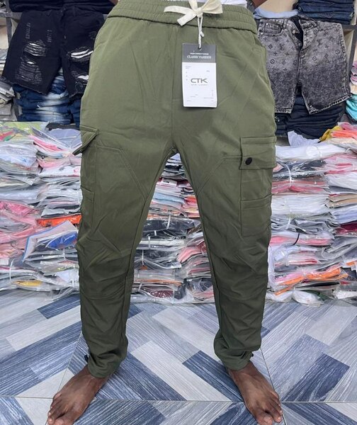 Pantalon cargo vert homme