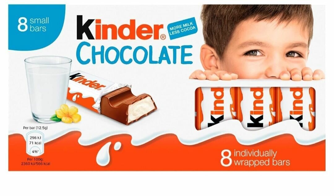 Kinder Chocolat 8 barres