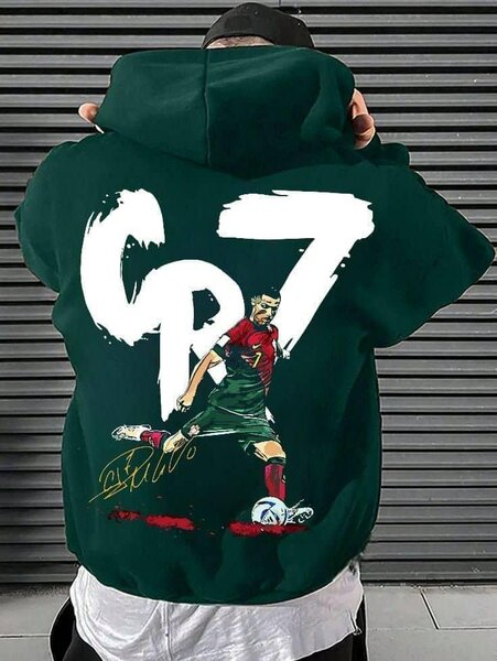 Sweat à capuche imprimé tendance