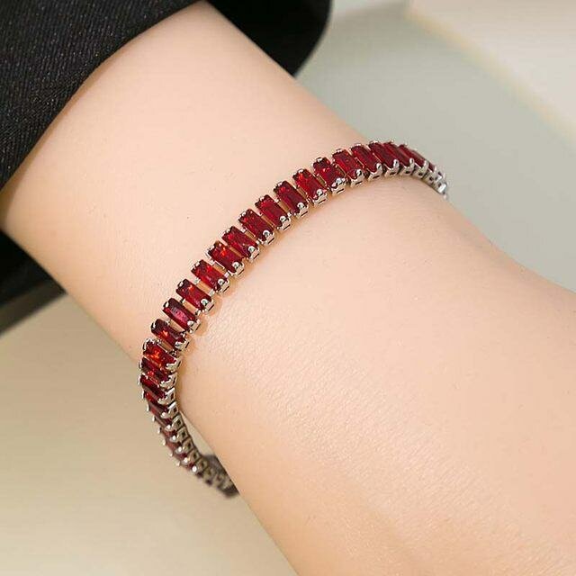 Pink tennis bracelets