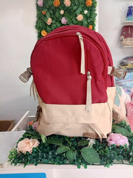 Sac à dos tendance bicolore