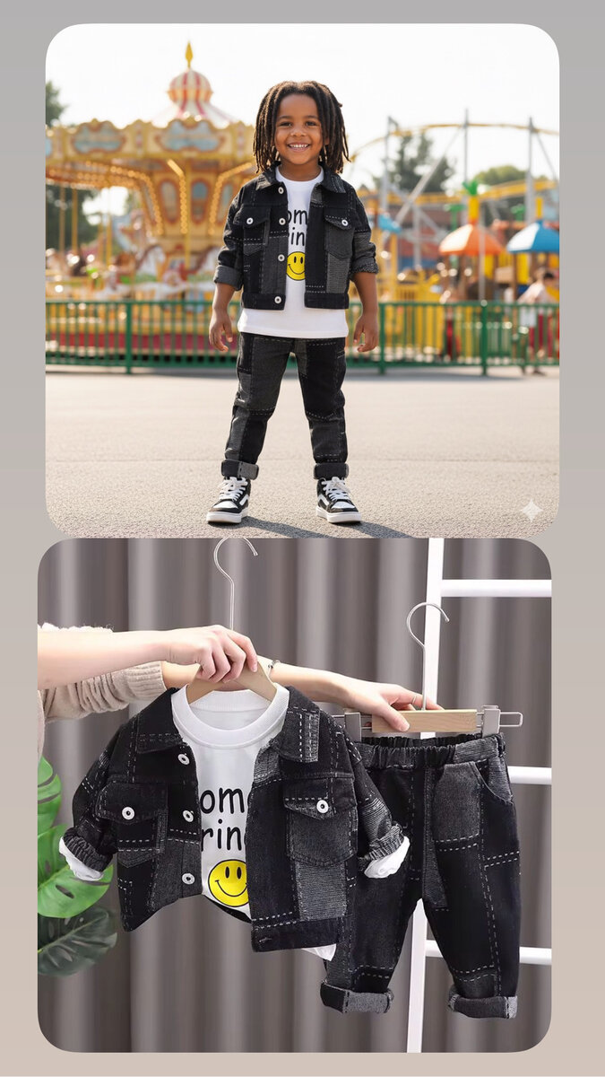 Ensemble denim enfant stylé