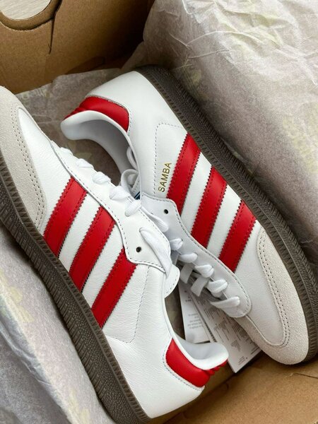 Adidas Samba Sneaker Blanc Rouge