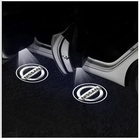 2pcs Car Door Logo Projection Light Nissan