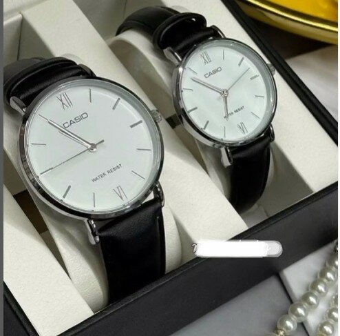 парные часы Casio из нержавеющей стали