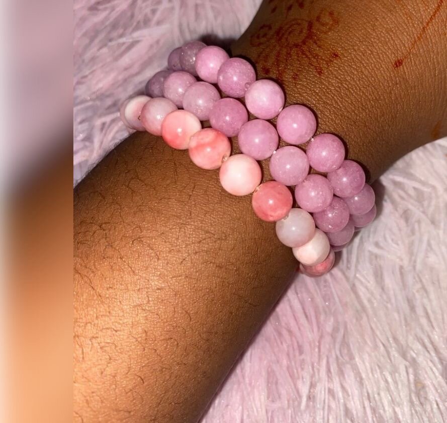 Bracelets perles colorées