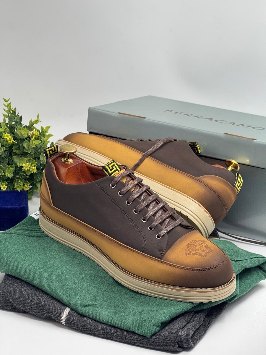 VERSACE CAMEL AND COFFEE