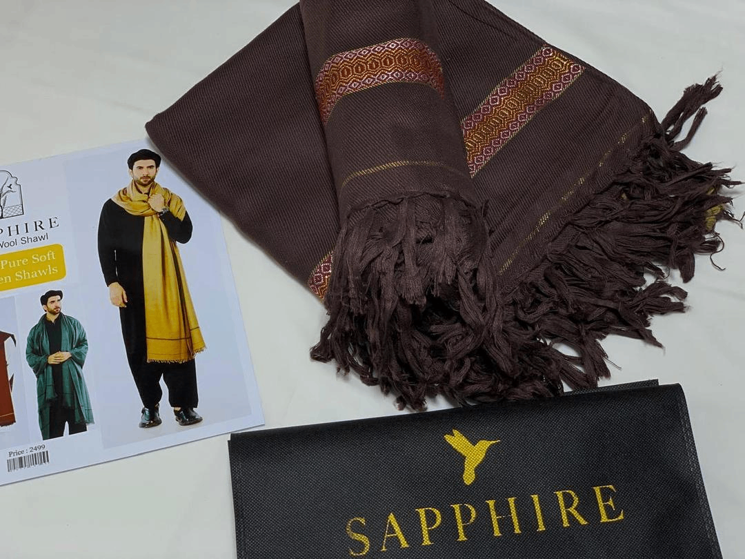 Men's Wool Shawl 1pc