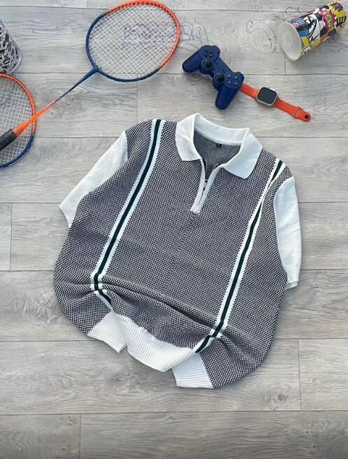 Polo Tricot Manches Courtes Homme