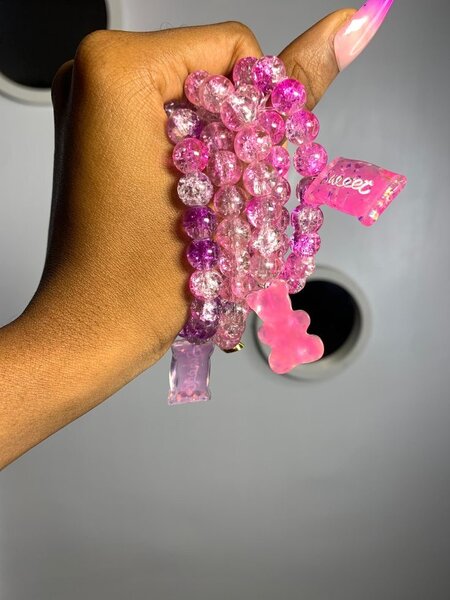 Bracelets perlés colorés