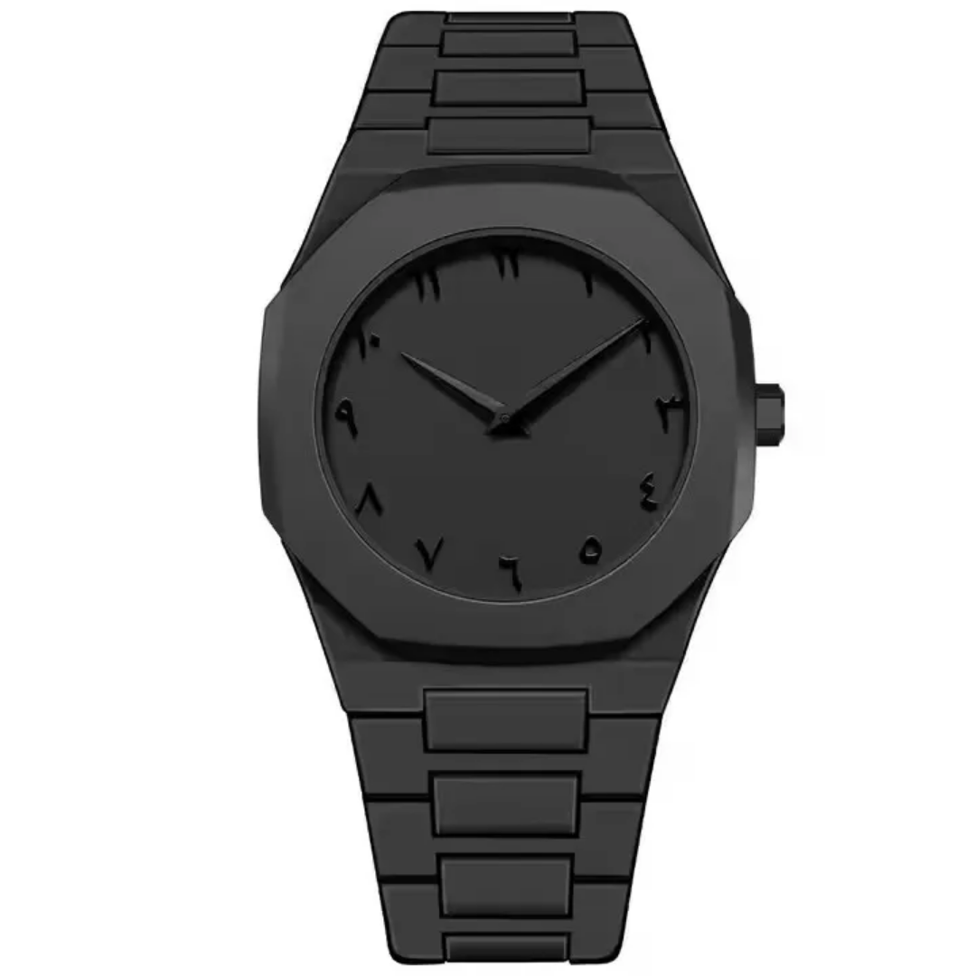 Montre noire minimal original