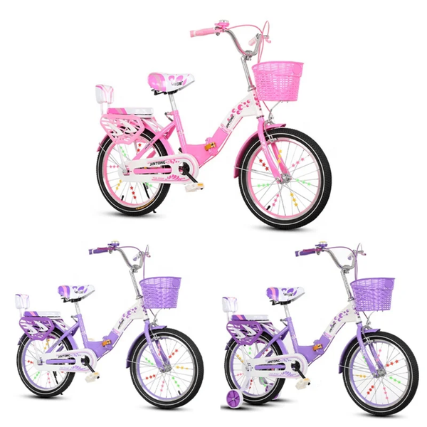 Vélo Enfant Rose avec Panier