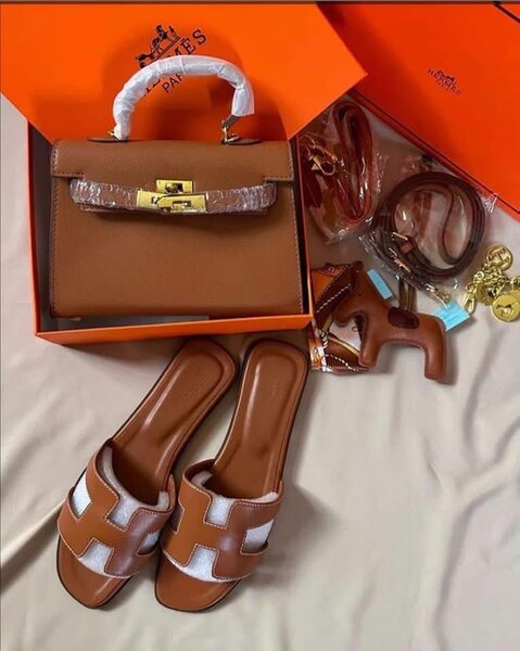 Ensemble sac et sandales luxueux