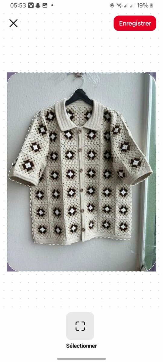 Chemise en crochet