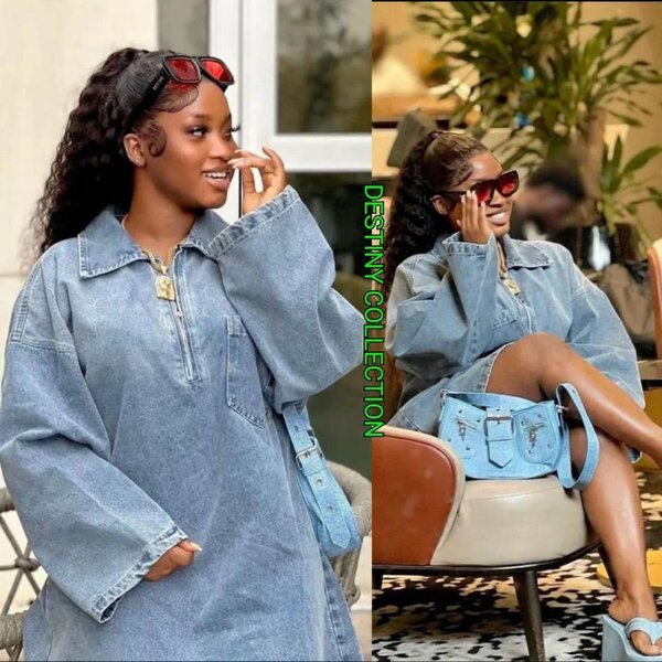 Robe en jeans