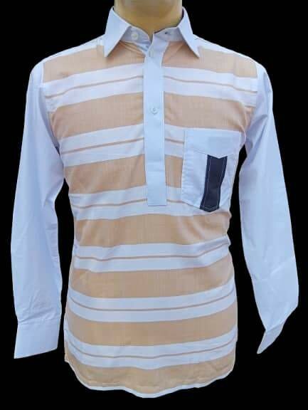 Chemise à rayures tendance homme