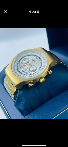 Montre Chronographe Dorée Luxe