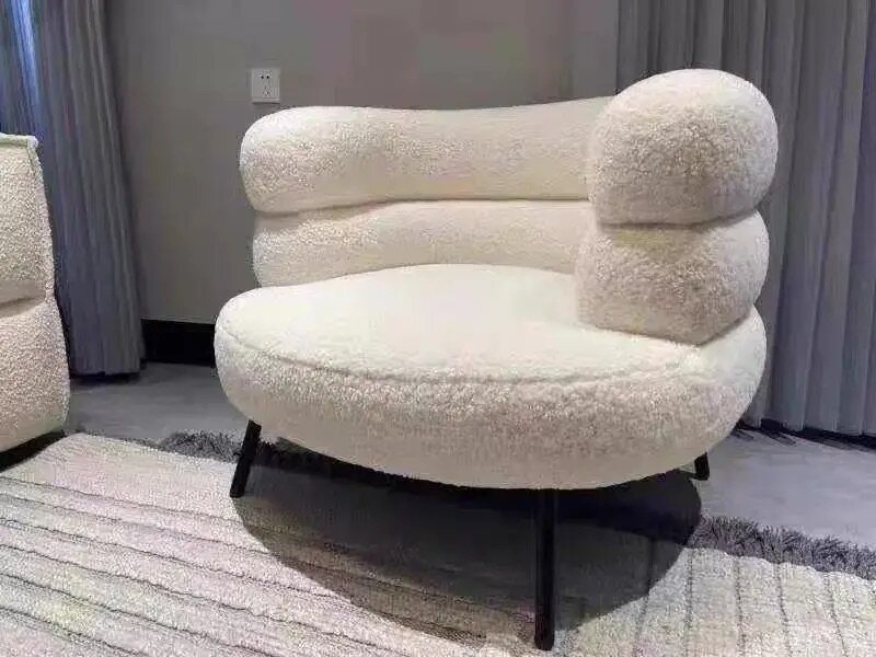 Modern Design Velvet Comfy Lounge Chair