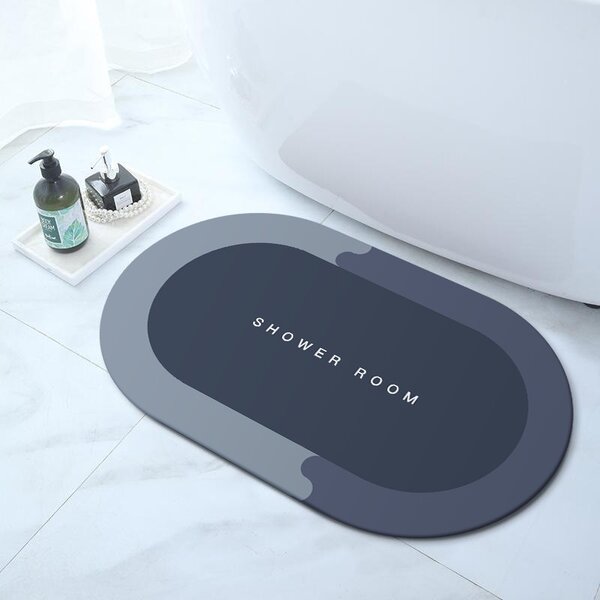 Water absorbent bath mat