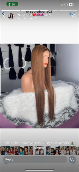 Bone straight and wet curly hair