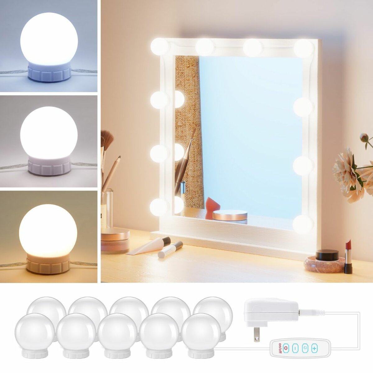 Éclairage LED miroir maquillage
