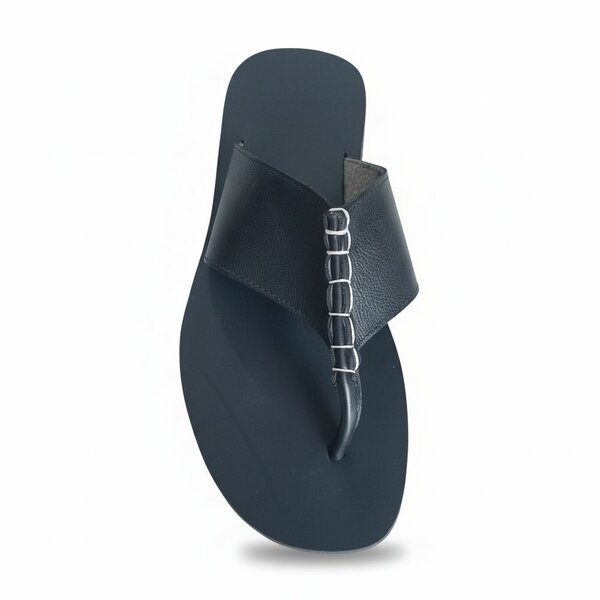 Tong 100% en cuir pour homme