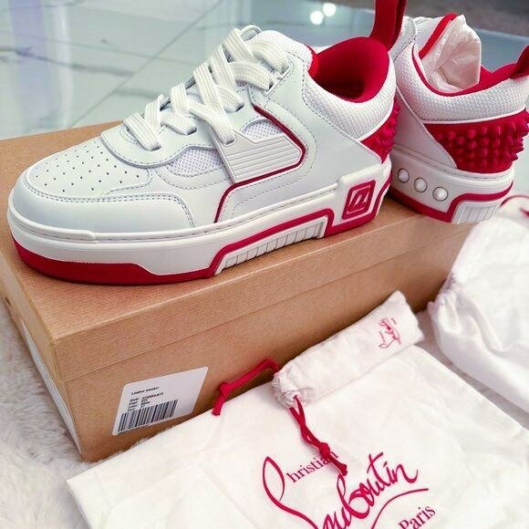 Baskets Blanches et Rouges Homme