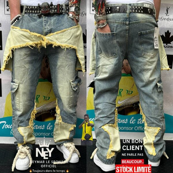 Jeans à la mode unisexe