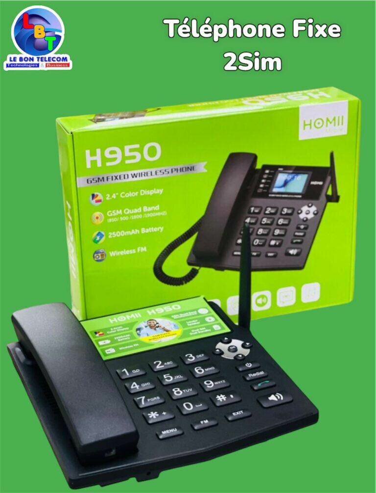 Téléphones fixes avec puces