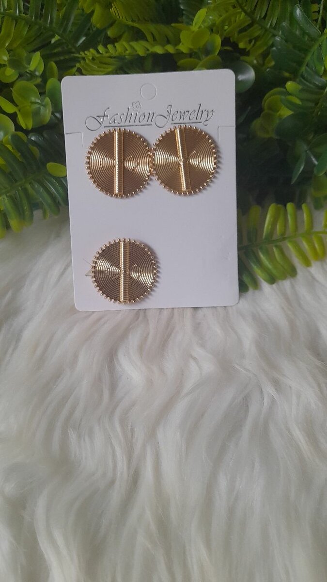 Boucles d'oreilles circulaires chic
