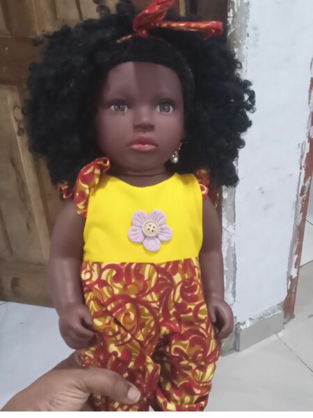 Poupée ethnique afro 45cm